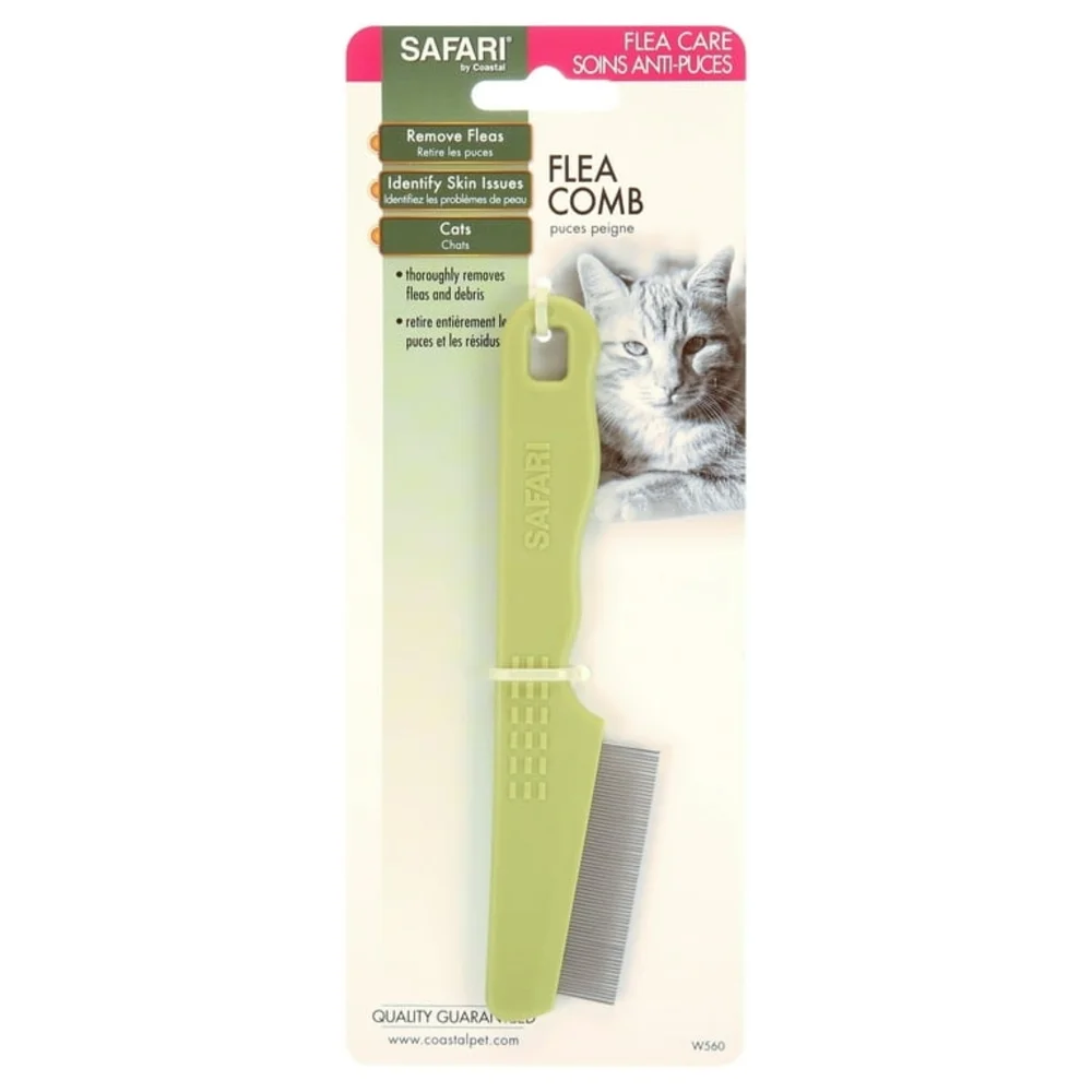 Safari By Coastal NWT Green Cat Flea Comb- 1ct 🐈
